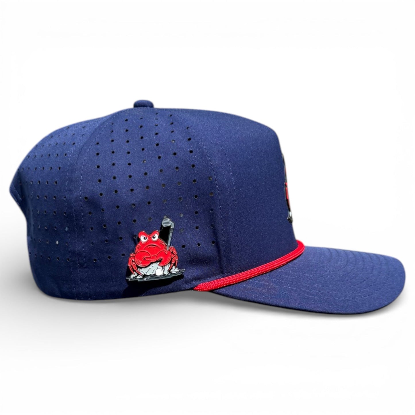 Crab Trap Golf Hat | Snapback Cap | Built-in Magnetic Ball Marker Holder + Marker Included | Adjustable | One Size - Club Rehab