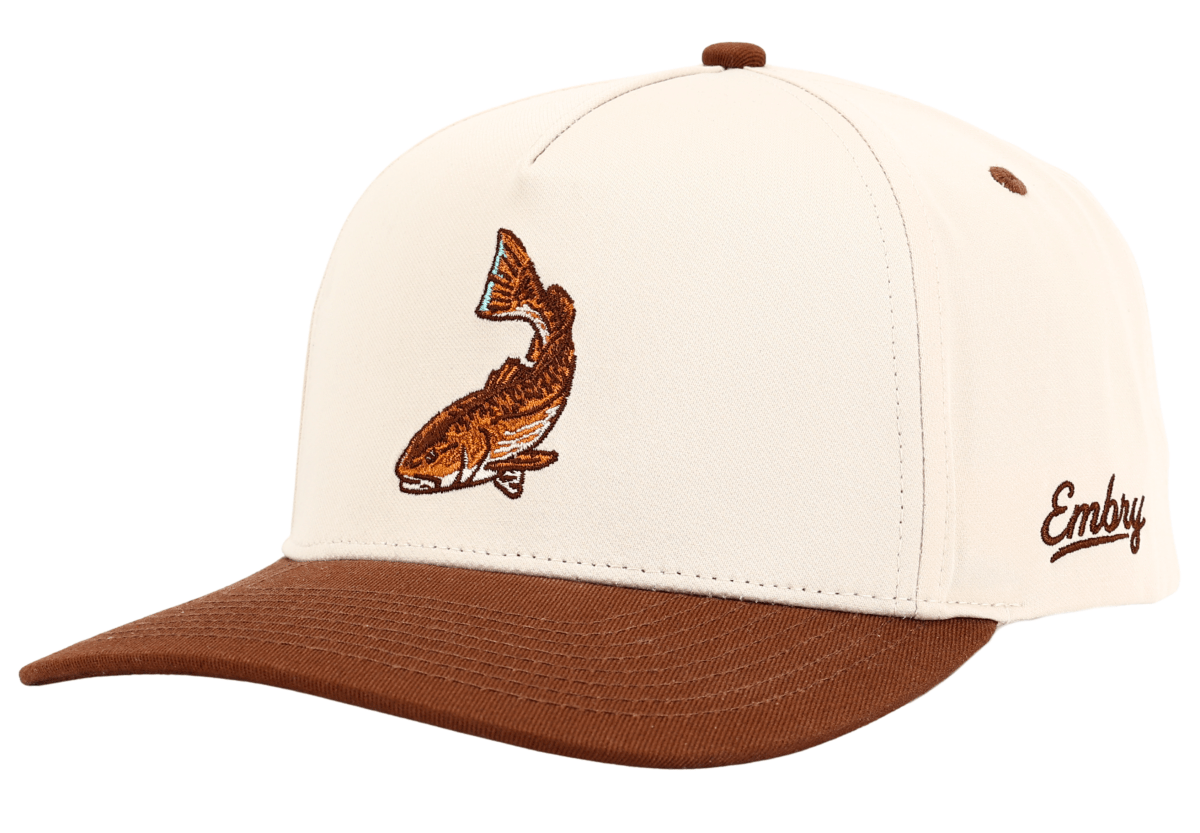 Cream/Brown - Redfish - Club Rehab - Trucker HatCream/Brown - Redfish