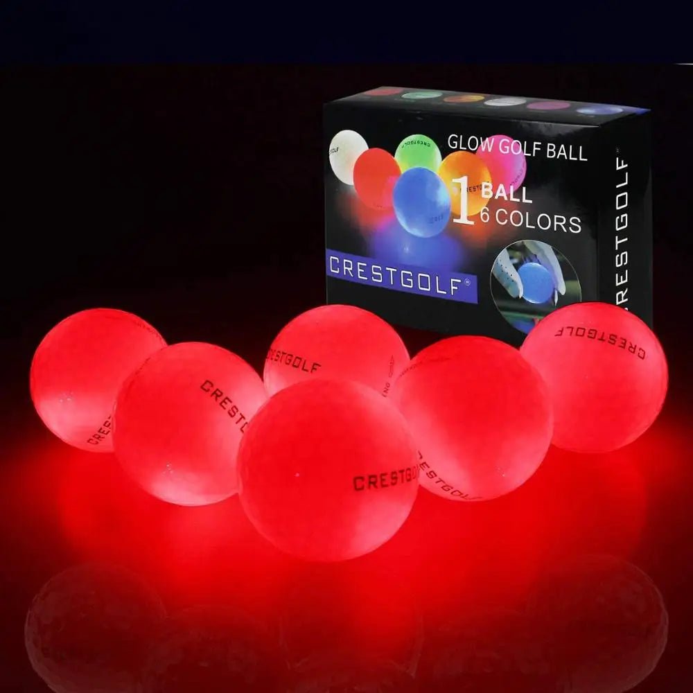 Crestgolf Cosmic Glow LED Golf Balls - Club Rehab - Neon ballsLaser Red: Hit your mark with fiery precision. (6 pcs)45086332354752