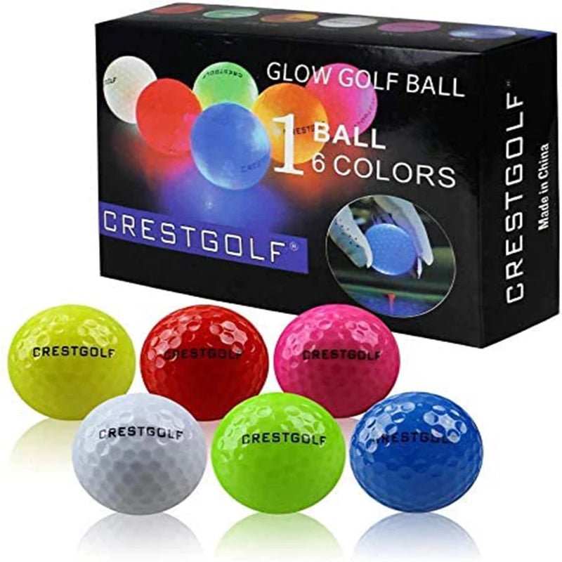 Crestgolf Cosmic Glow LED Golf Balls - Club Rehab - Neon ballsCosmic Mix - Up (3 Pcs) RYGCrestgolf Cosmic Glow LED Golf Balls