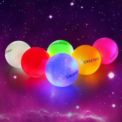 Crestgolf Cosmic Glow LED Golf Balls - Club Rehab - Neon ballsCosmic Mix - Up (30 Pcs)45086332616896