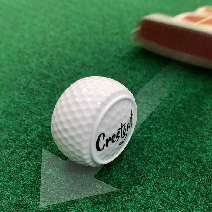 Crestgolf Flat Putting Ball – Precision Practice Trainer - Club Rehab