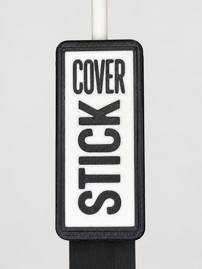 CoverStick Black/White faceplate detail
