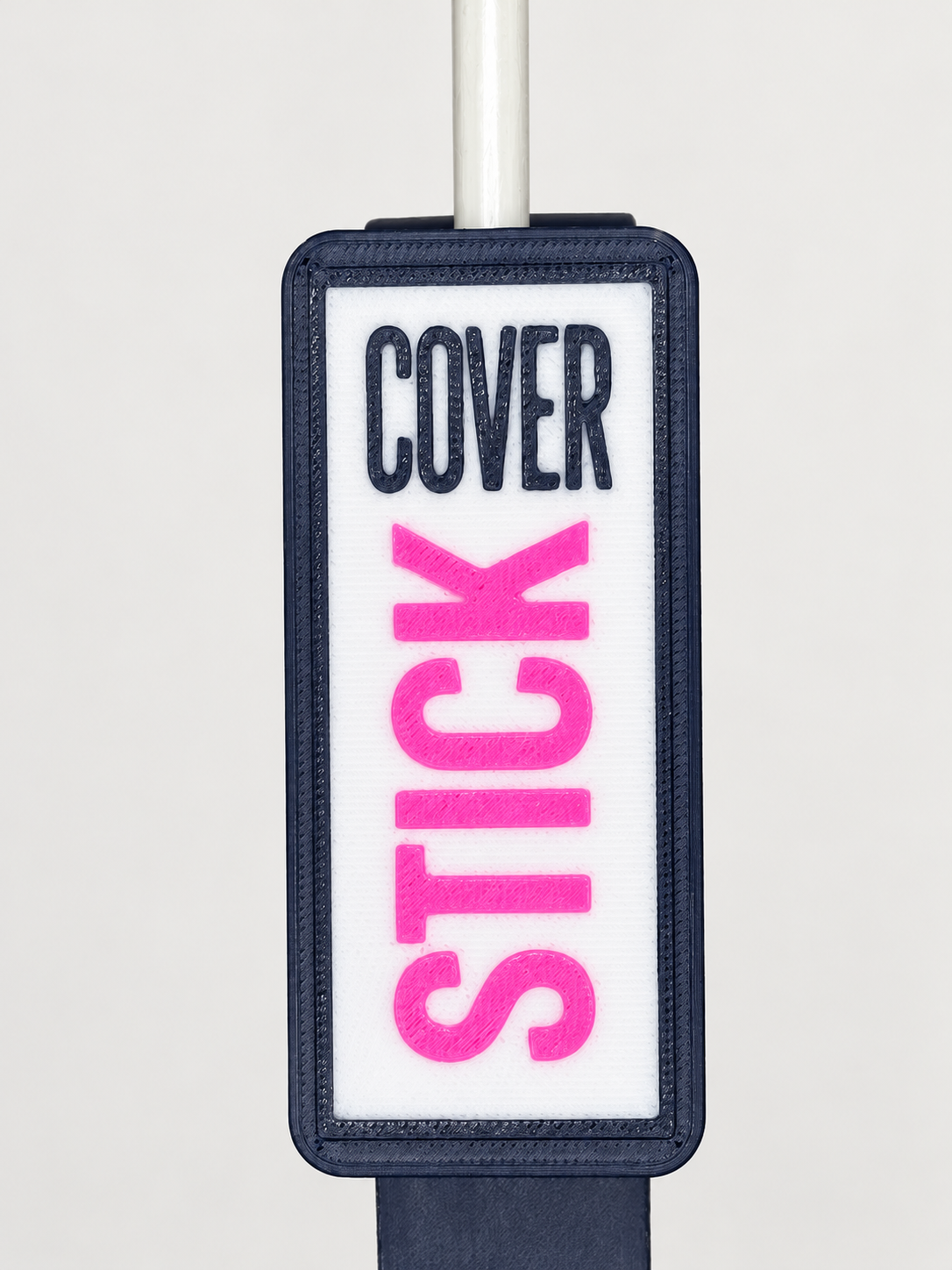 CoverStick Navy/Pink faceplate detail
