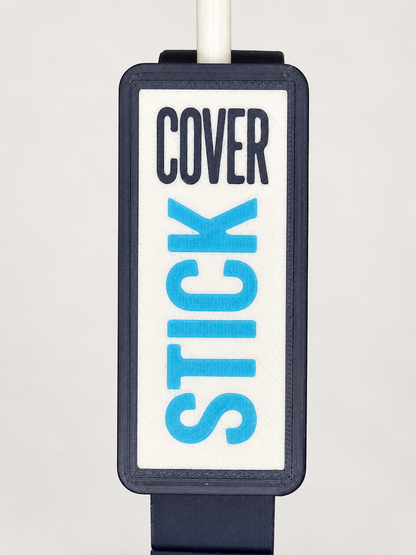 CoverStick Navy/Sky Blue faceplate detail