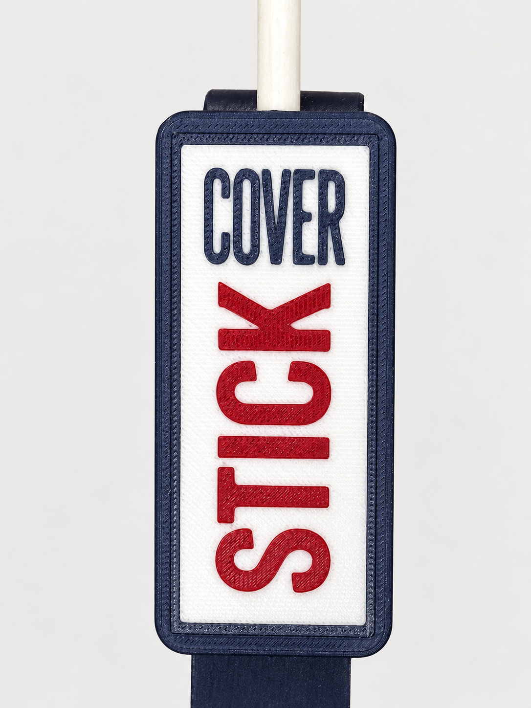CoverStick Red/White/Blue faceplate detail