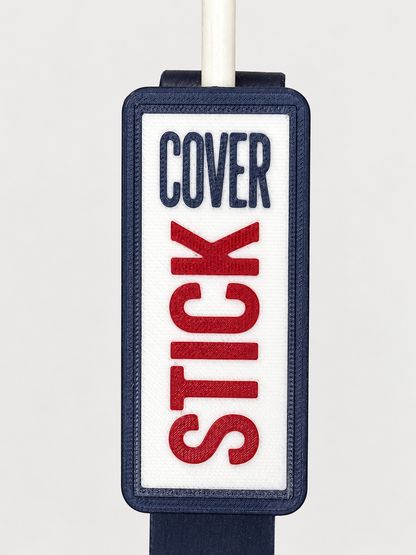 CoverStick Red/White/Blue faceplate detail