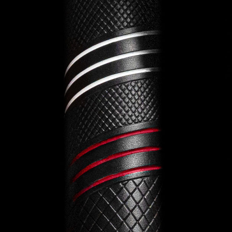 Close-up of the CP2 Pro surface and red detailing