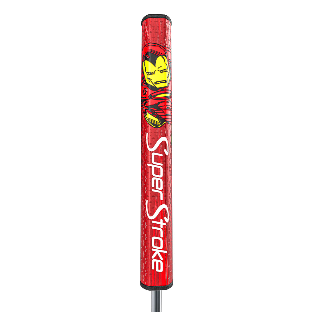 Roter SuperStroke Iron Man Tour 2.0 Puttergriff mit Charakter-Artwork