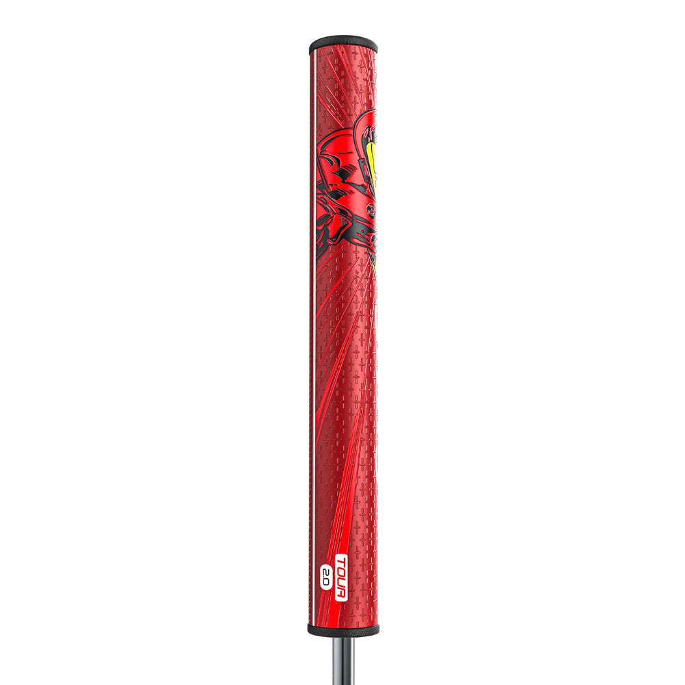 Zweite Ansicht des SuperStroke Iron Man Puttergriffs, die das Design zeigt