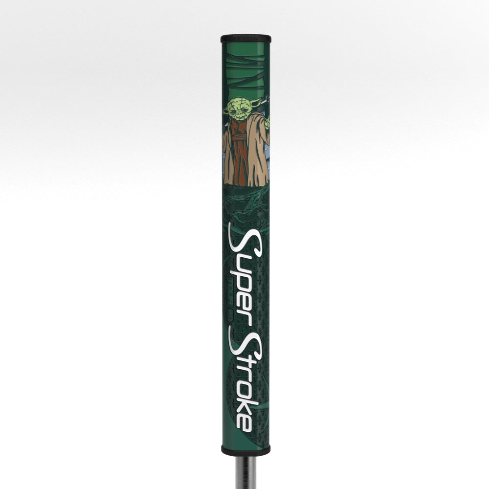 Grüner SuperStroke Yoda Tour 2.0 Puttergriff mit Charakter-Design
