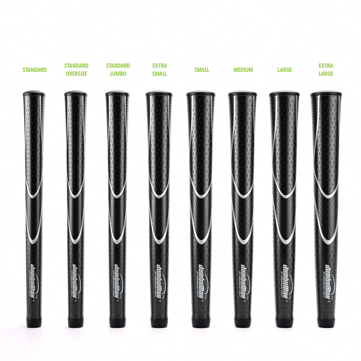 JumboMax Tour Series thickness comparison; Standard shown as reference only, this listing starts at Standard Oversize