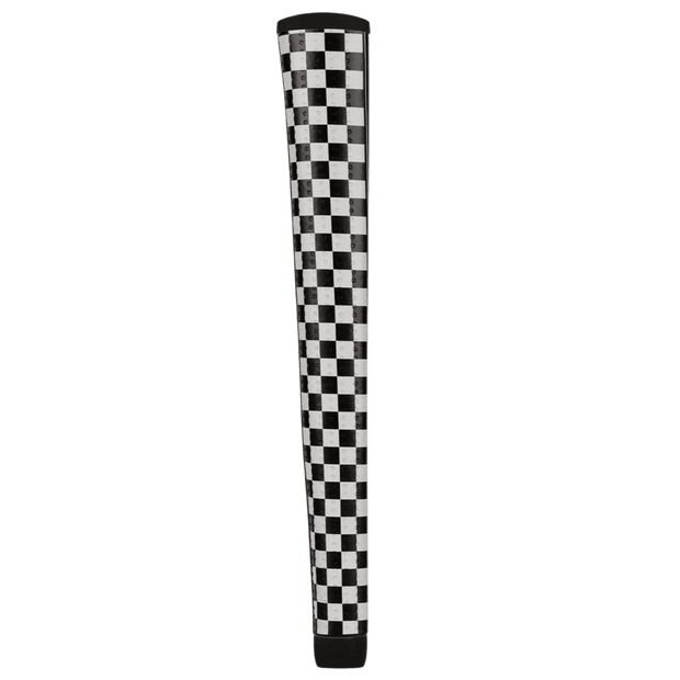 Lizard Skins PG75 Checkerboard putter grip, rear and side detail