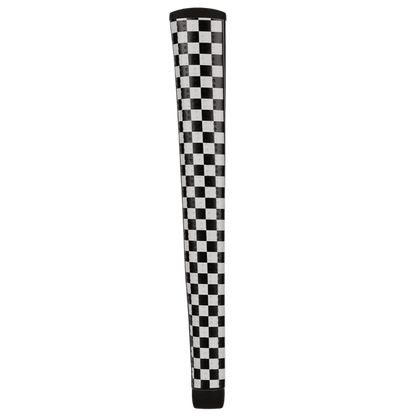 Lizard Skins PG75 Checkerboard putter grip, rear and side detail
