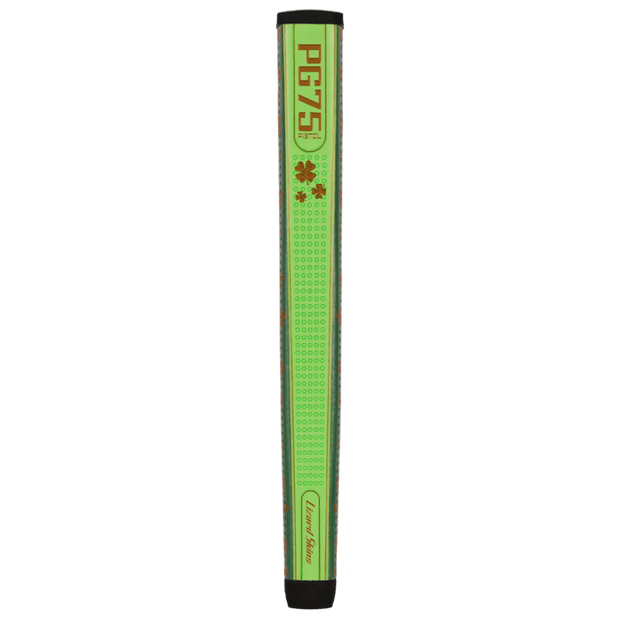 Lizard Skins PG75 Four Leaf putter grip, flat front detail