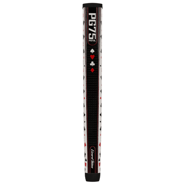 Lizard Skins PG75 Hold'em Black putter grip, flat front detail