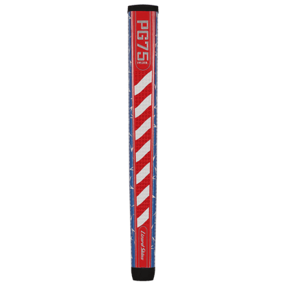 Lizard Skins PG75 Star Spangled putter grip, flat front detail
