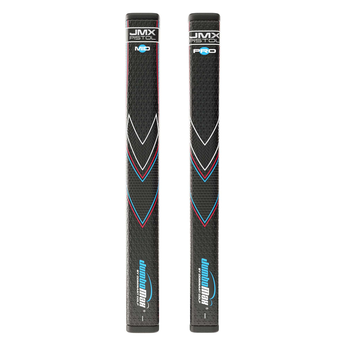 JMX Pistol Pro and Mid Red White Blue comparison