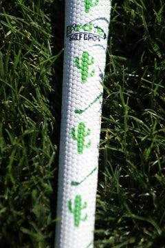 Nahaufnahme des White Saguaro Classic Griffs mit Kaktus-Motiv und Oberflächenstruktur