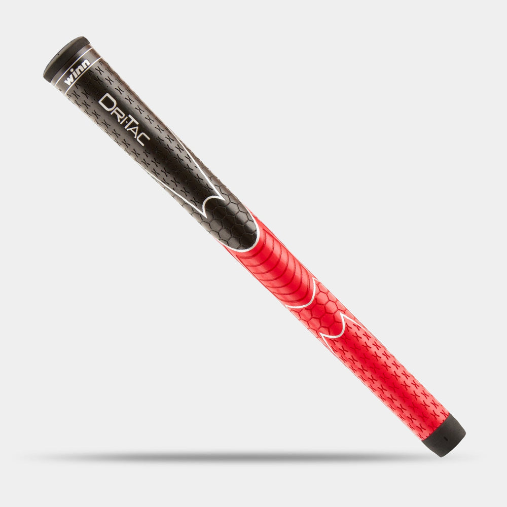 Winn Dri-Tac Standard Black and Red showing its textured upper and lower sections