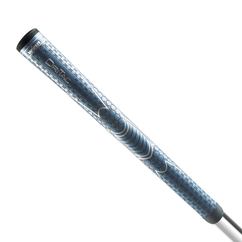 Winn Dri-Tac Oversize in Navy Blue, shown on a shaft
