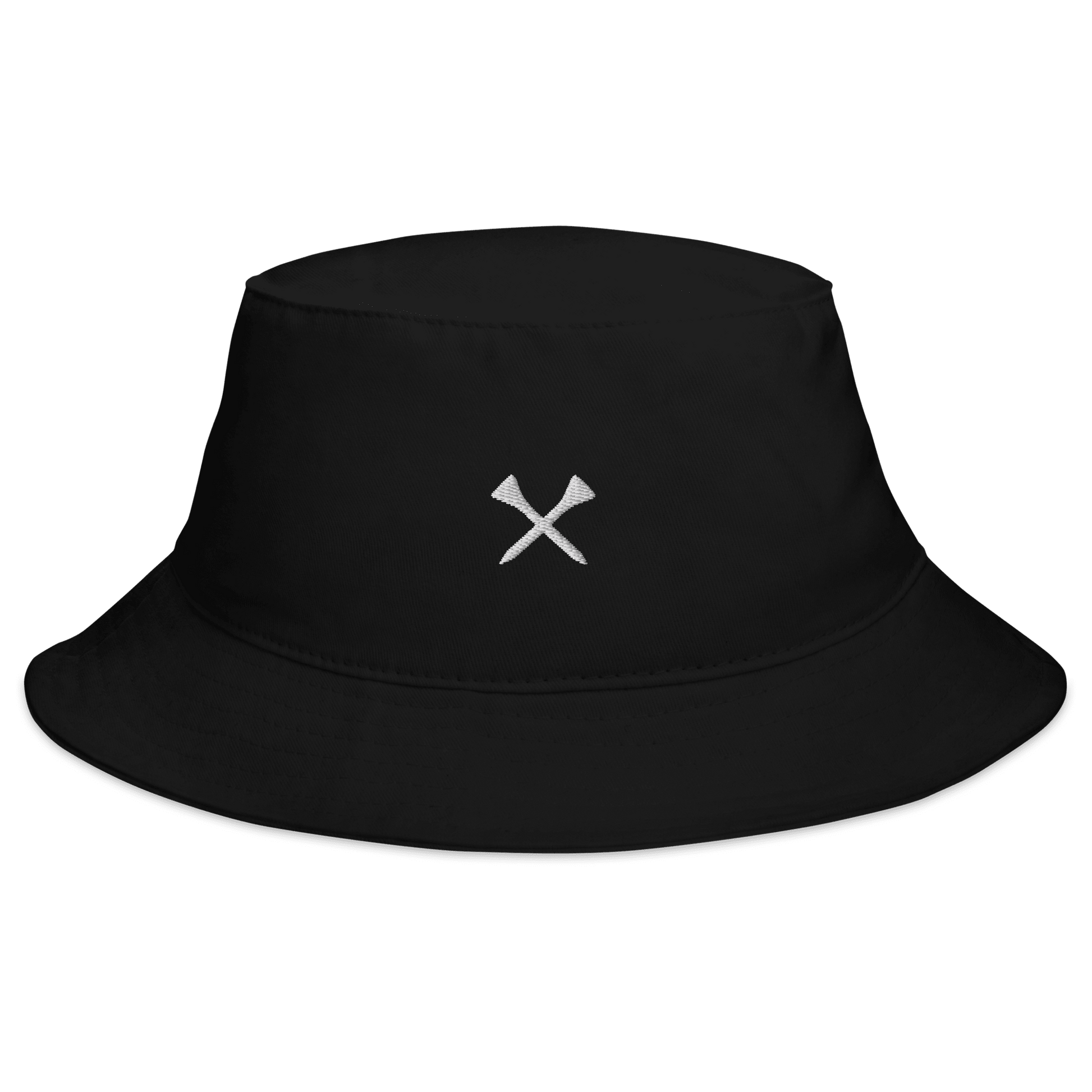 Crossed Tees Embroidered Bucket Hat - Black - Club Rehab