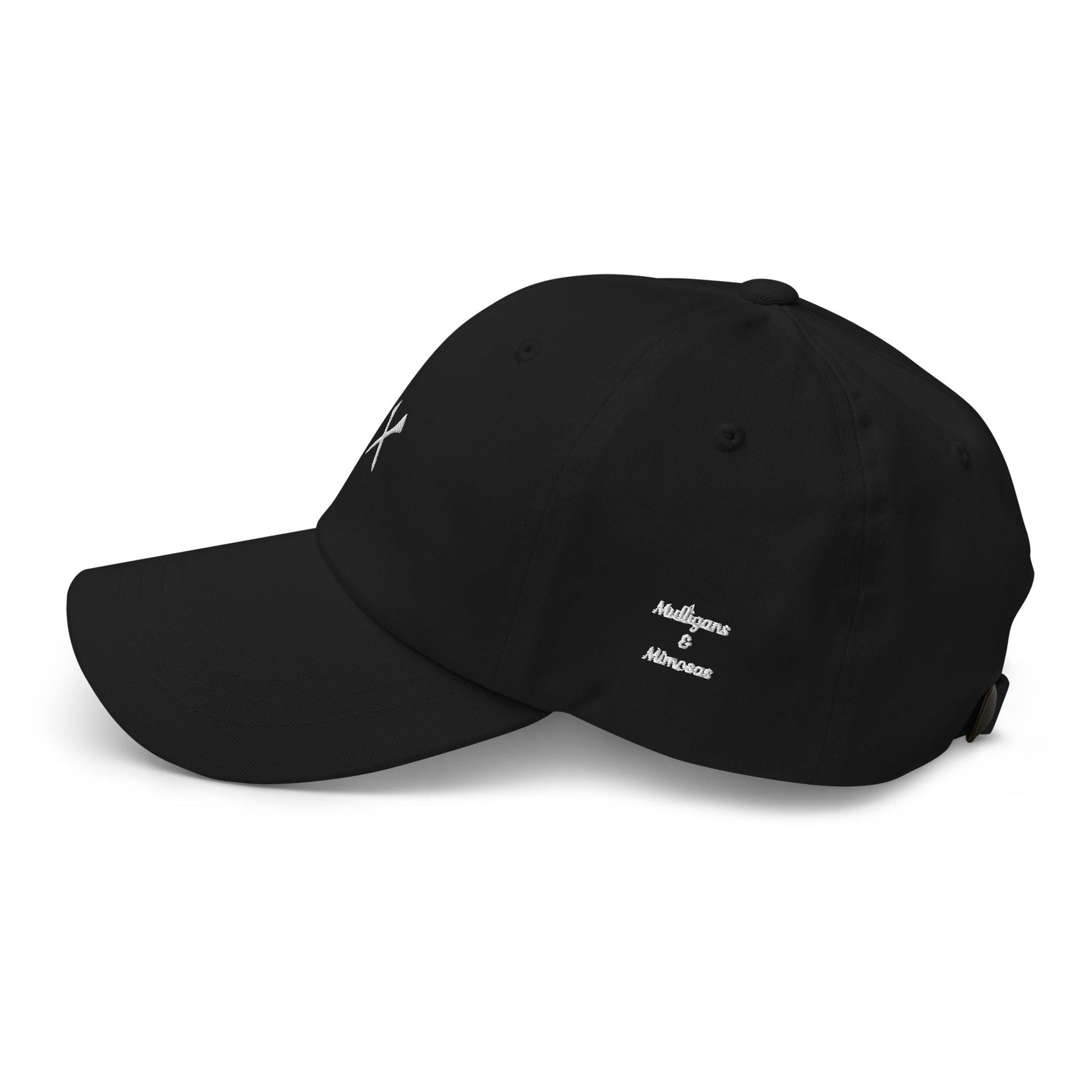 Crossed Tees Embroidered Golf Hat – Minimalist Women’s Golf Cap | Mulligans & Mimosas - Black - Club Rehab