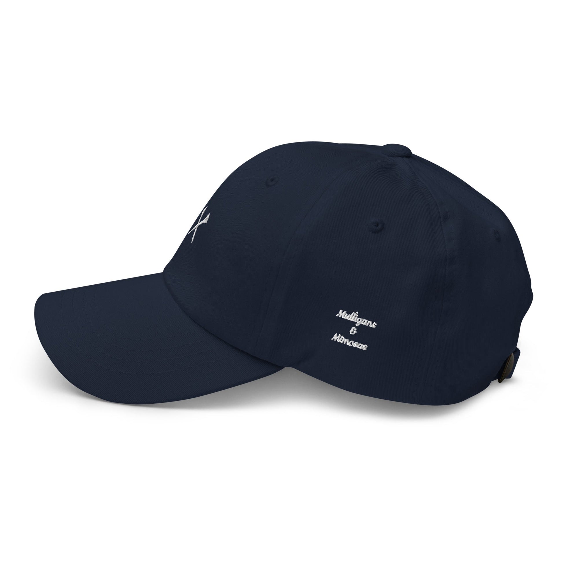 Crossed Tees Embroidered Golf Hat – Minimalist Women’s Golf Cap | Mulligans & Mimosas - Navy - Club Rehab