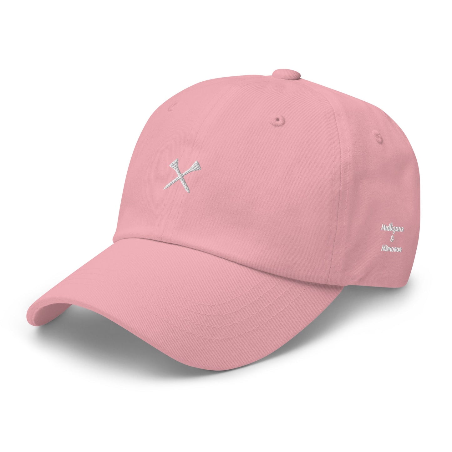 Crossed Tees Embroidered Golf Hat – Minimalist Women’s Golf Cap | Mulligans & Mimosas - Pink - Club Rehab