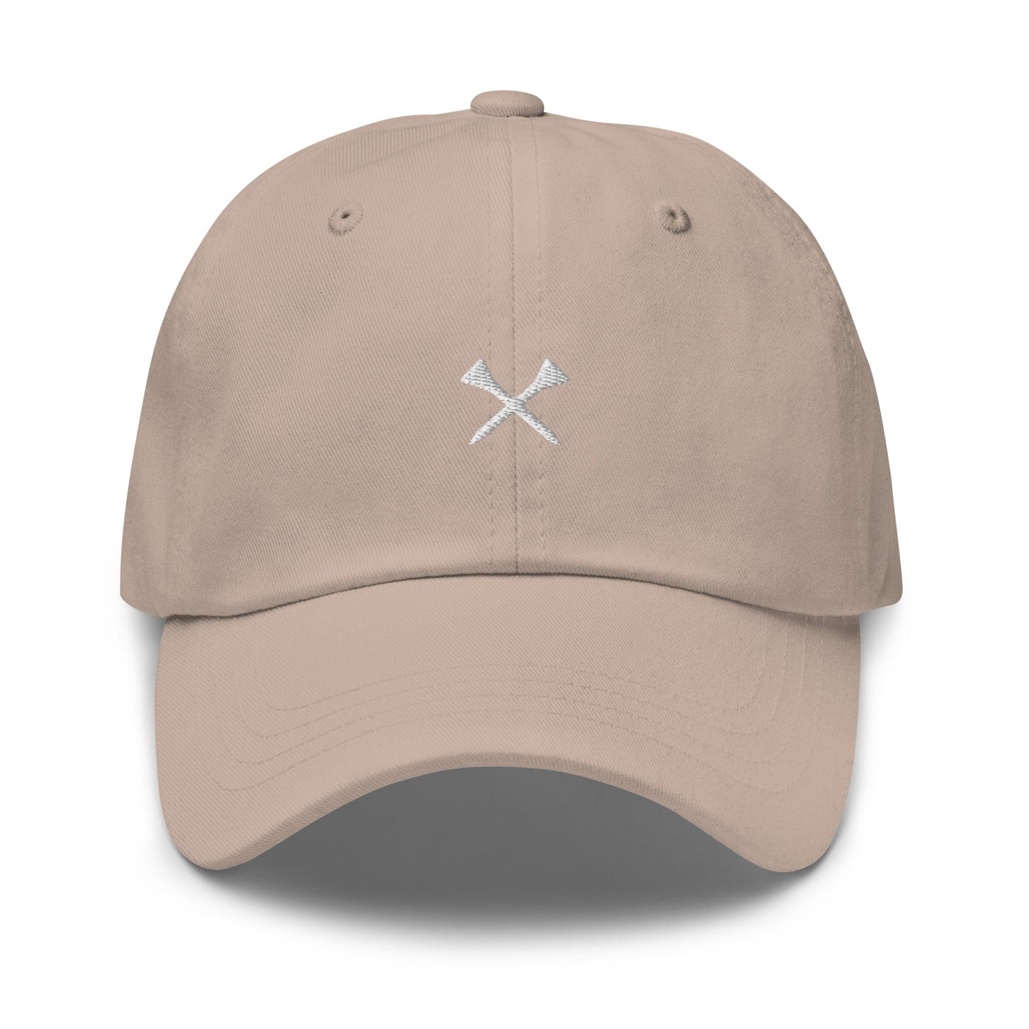 Crossed Tees Embroidered Golf Hat – Minimalist Women’s Golf Cap | Mulligans & Mimosas - Stone - Club Rehab