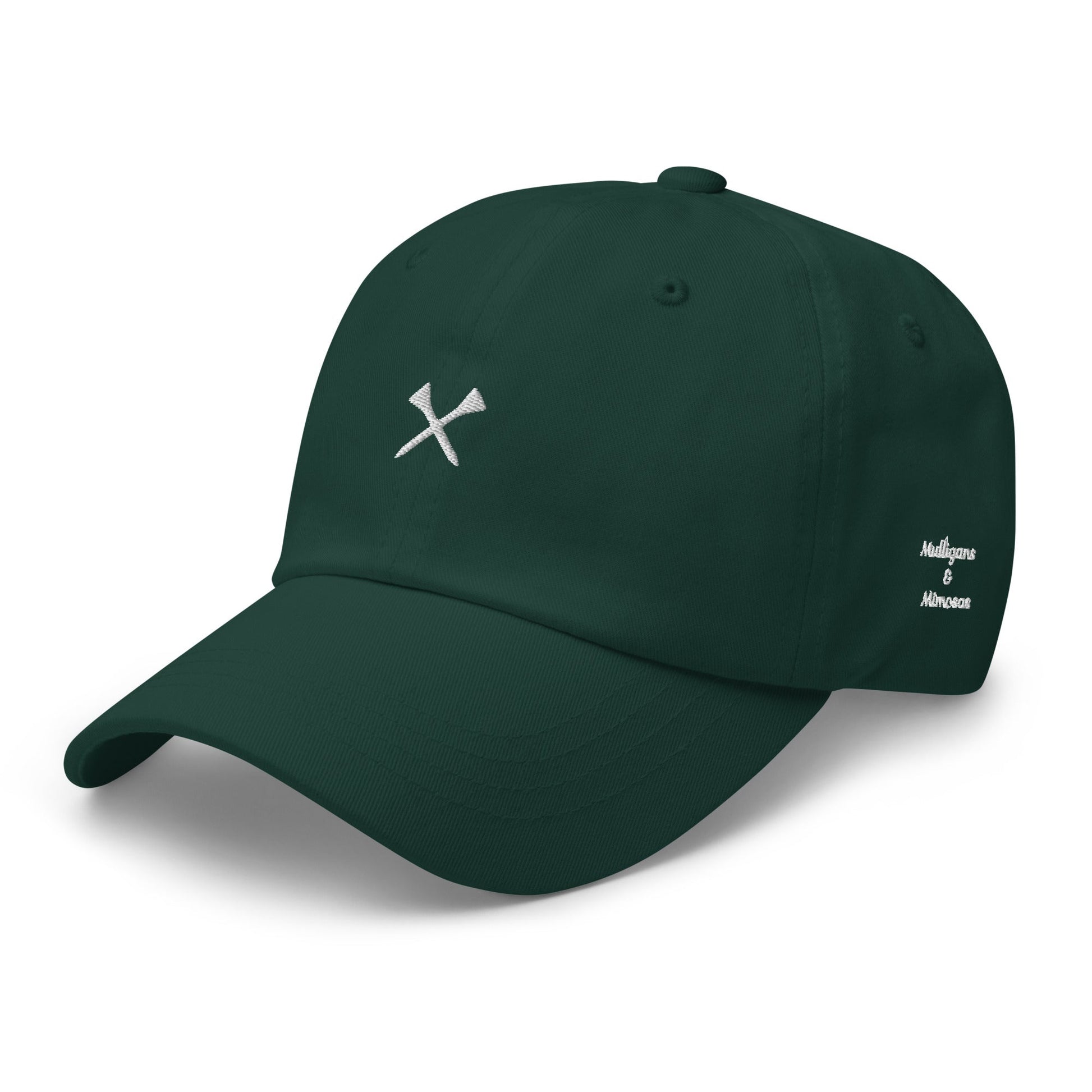 Crossed Tees Embroidered Golf Hat – Minimalist Women’s Golf Cap | Mulligans & Mimosas - Spruce - Club Rehab