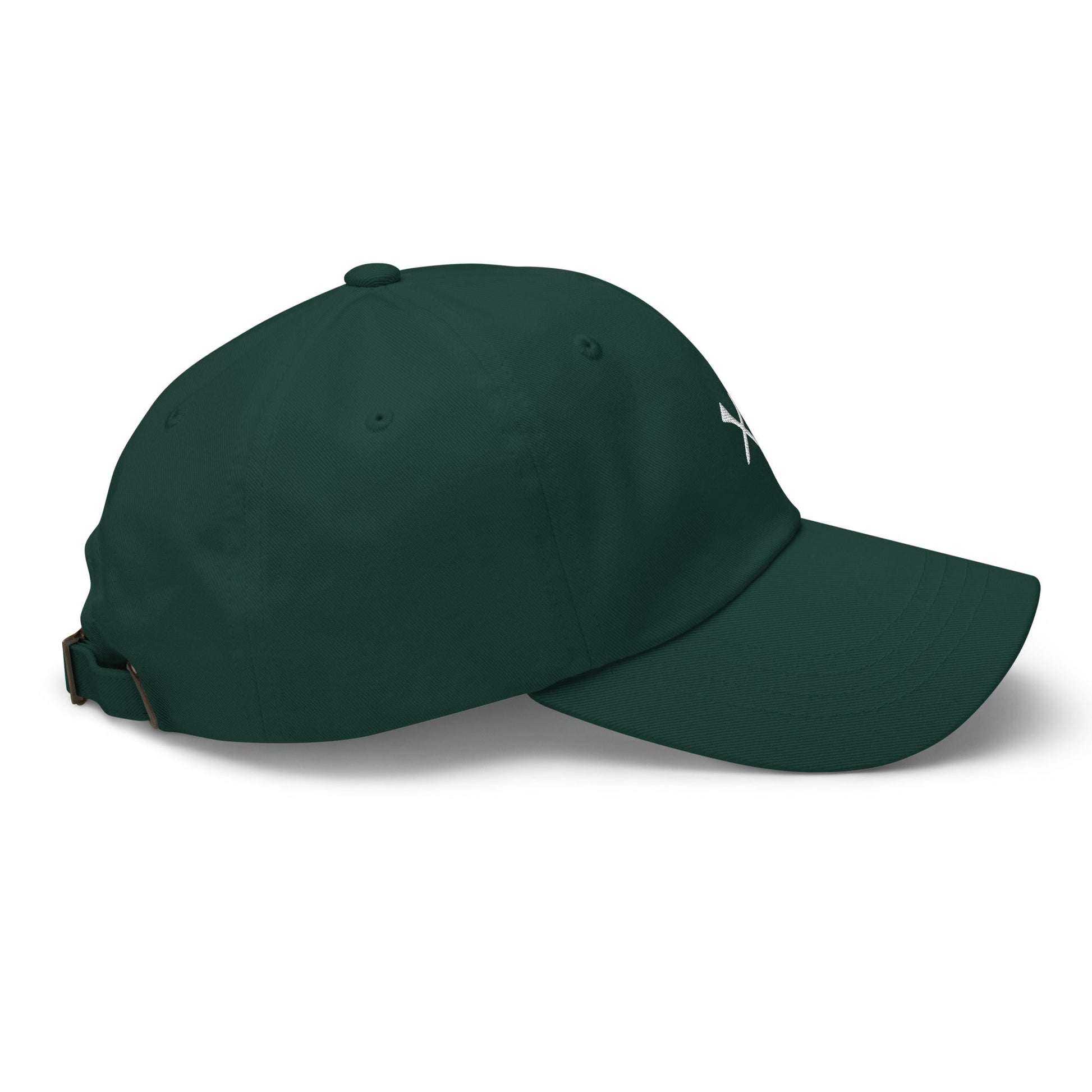 Crossed Tees Embroidered Golf Hat – Minimalist Women’s Golf Cap | Mulligans & Mimosas - Spruce - Club Rehab