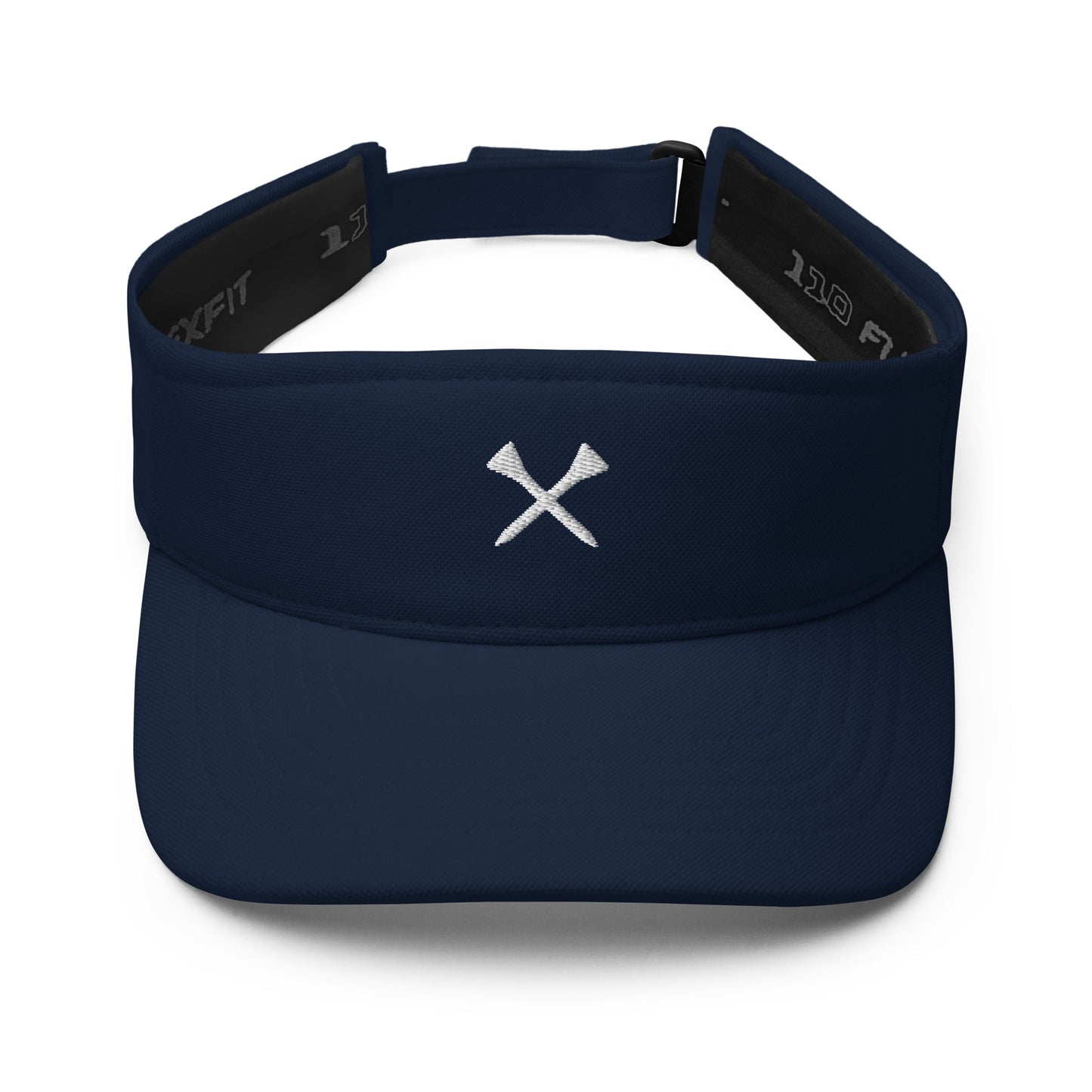 Crossed Tees Embroidered Golf Visor – Women’s Minimalist Golf Accessory | Mulligans & Mimosas - Navy - Club Rehab