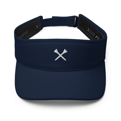Crossed Tees Embroidered Golf Visor – Women’s Minimalist Golf Accessory | Mulligans & Mimosas - Navy - Club Rehab