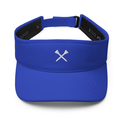 Crossed Tees Embroidered Golf Visor – Women’s Minimalist Golf Accessory | Mulligans & Mimosas - Royal - Club Rehab