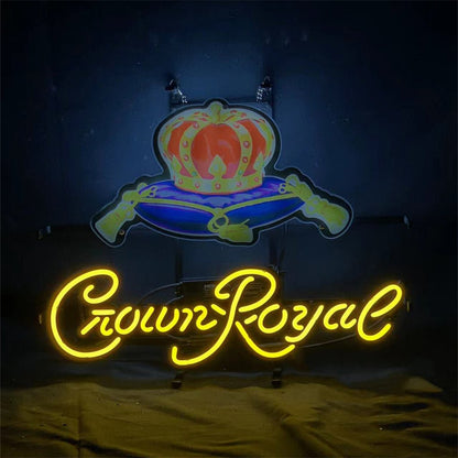 Crown Royal Whiskey Neon Signs Light - Club Rehab