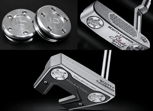 Custom Putter Weights Set – Compatible with Titleist Scotty Cameron - Silver - 5g set with Wrench - Club Rehab