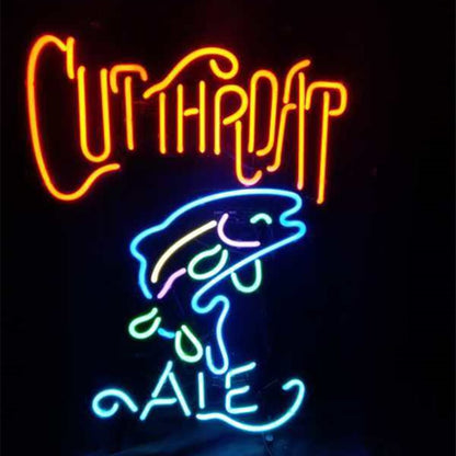 Cutthroat Ale Fish Neon Light Sign - Club Rehab