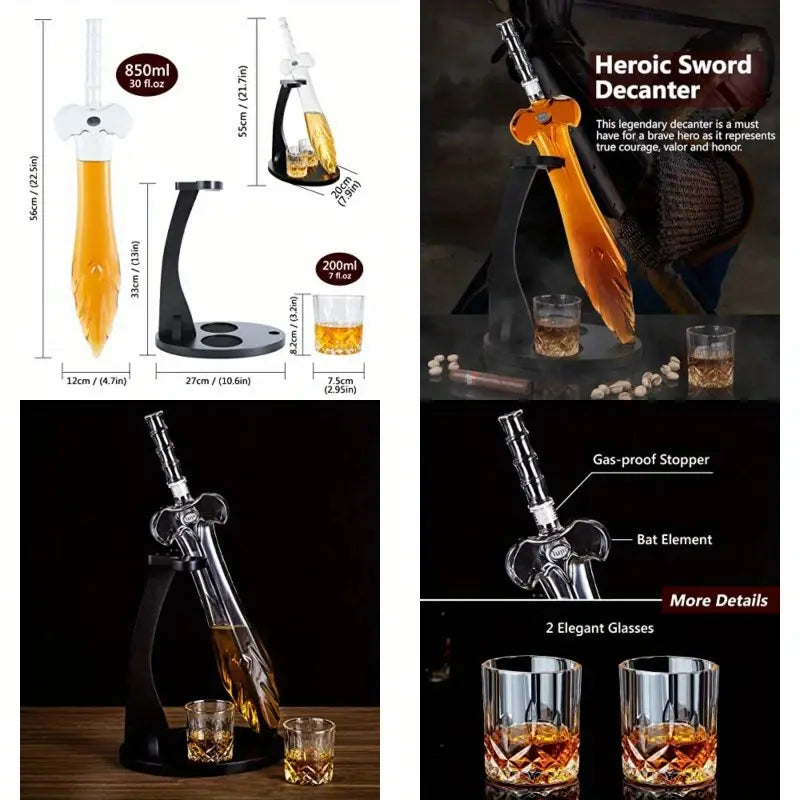Legendary Sword Decanter Gift Set