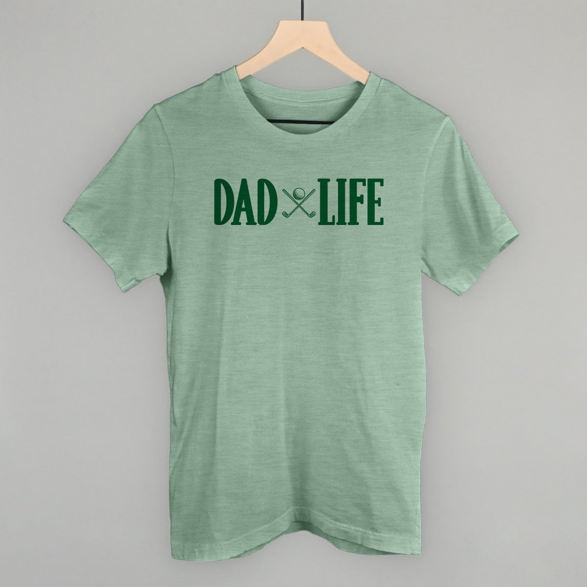 Dad Life Golf Clubs + Ball - Tee Heather Sage - Club Rehab