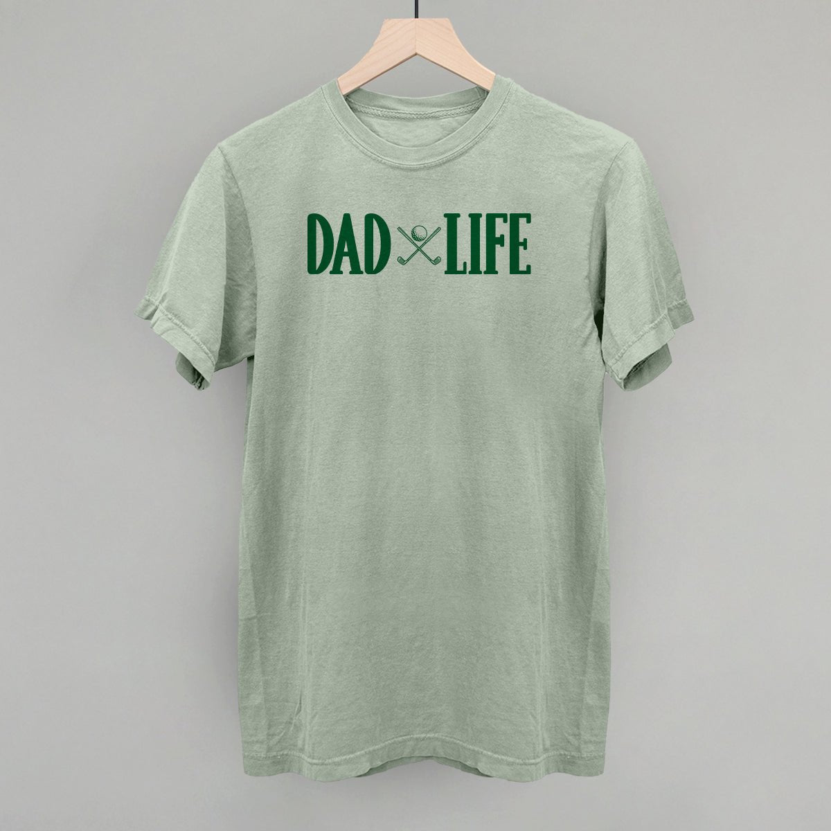 Dad Life Golf Clubs + Ball - Comfort Colors Tee Bay - Club Rehab