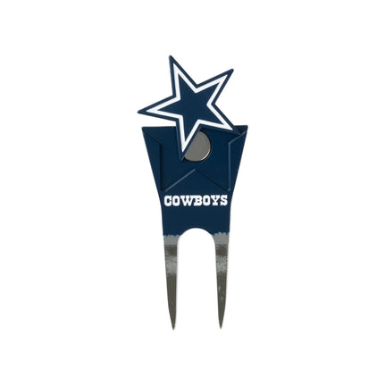 Dallas Cowboys divot tool: shaped marker lifted