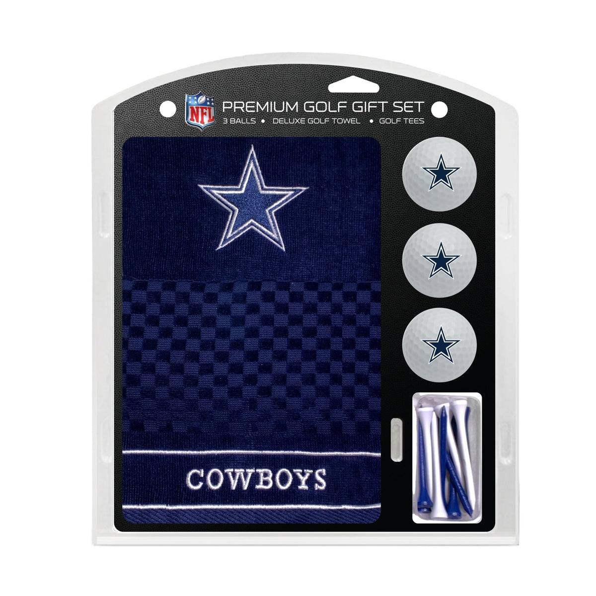 Dallas Cowboys Embroidered Towel Golf Gift Set