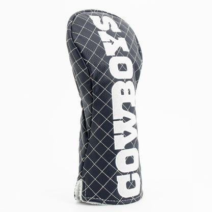 Dallas Cowboys Solid Driver quilted headcover, angled view