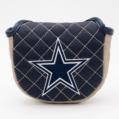 Dallas Cowboys Solid Mallet Putter quilted headcover, front view