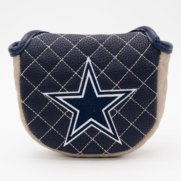 Dallas Cowboys Solid Mallet Putter quilted headcover, front view
