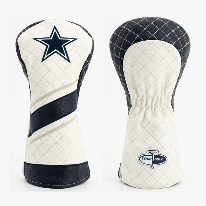 Dallas Cowboys Striped Quilted Driver Headcover, front and back views