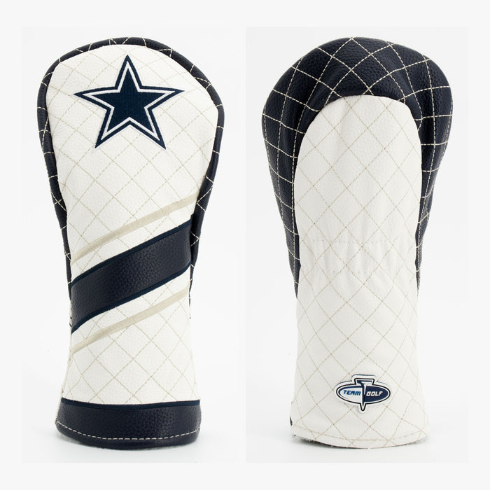 Dallas Cowboys Striped Quilted Fairway Headcover, front and back views