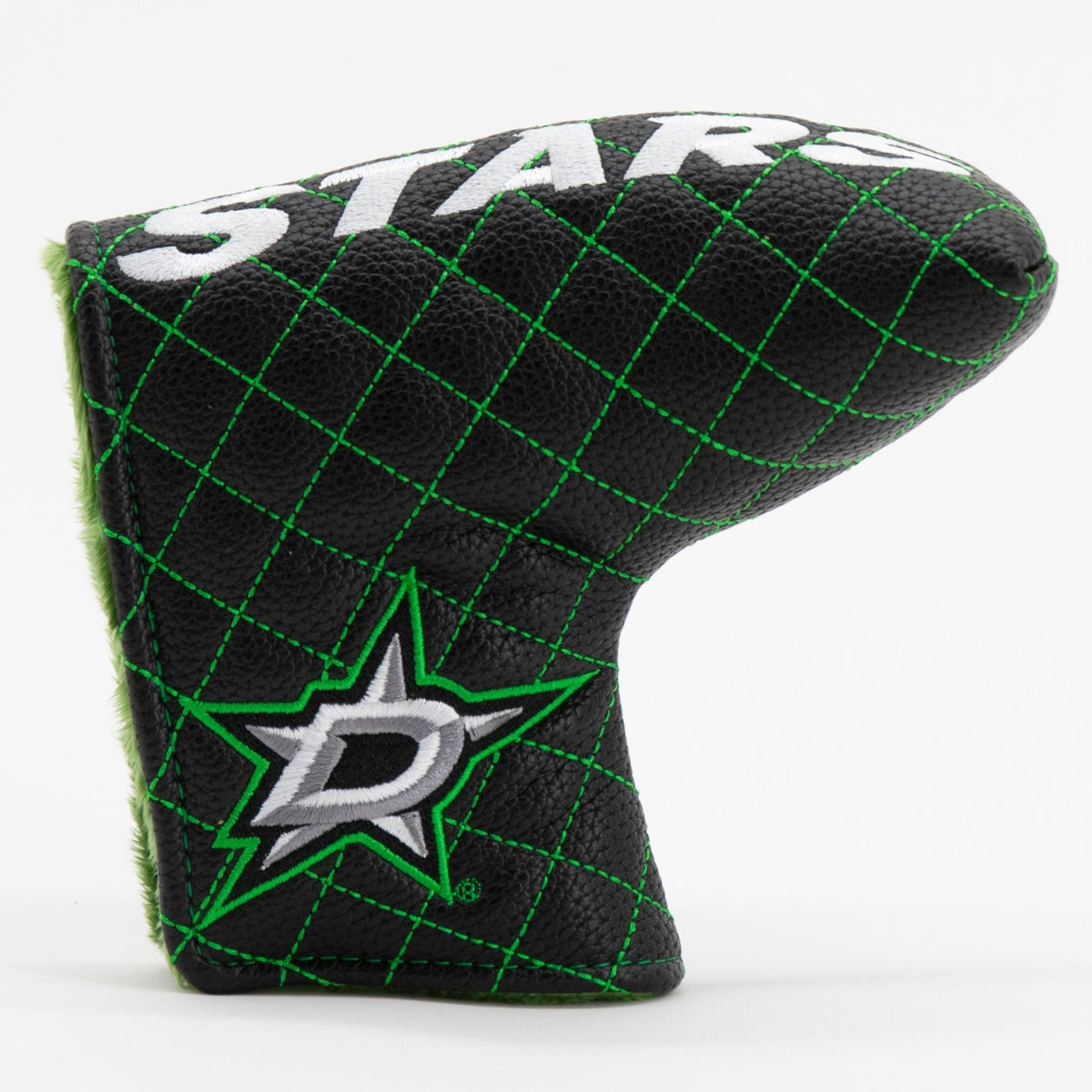 Dallas Stars solid blade putter quilted golf headcover
