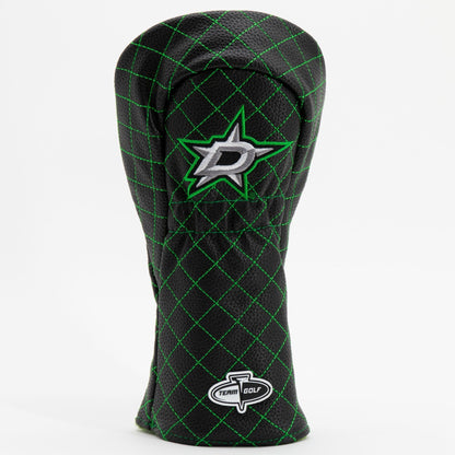 Dallas Stars solid fairway quilted golf headcover alternate view
